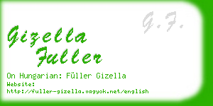gizella fuller business card